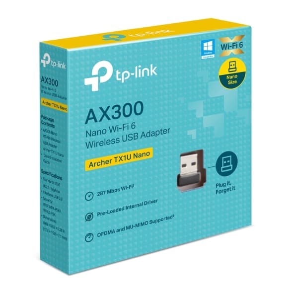 Adaptador USB tp-link AX300 Nano Wi-Fi 6