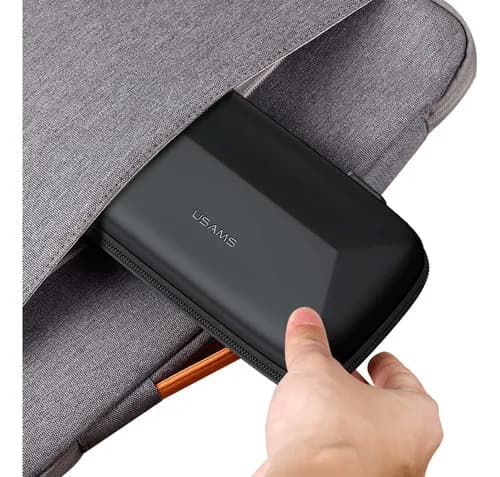 Estuche Porta Power Bank Negro USAMS (17cm)