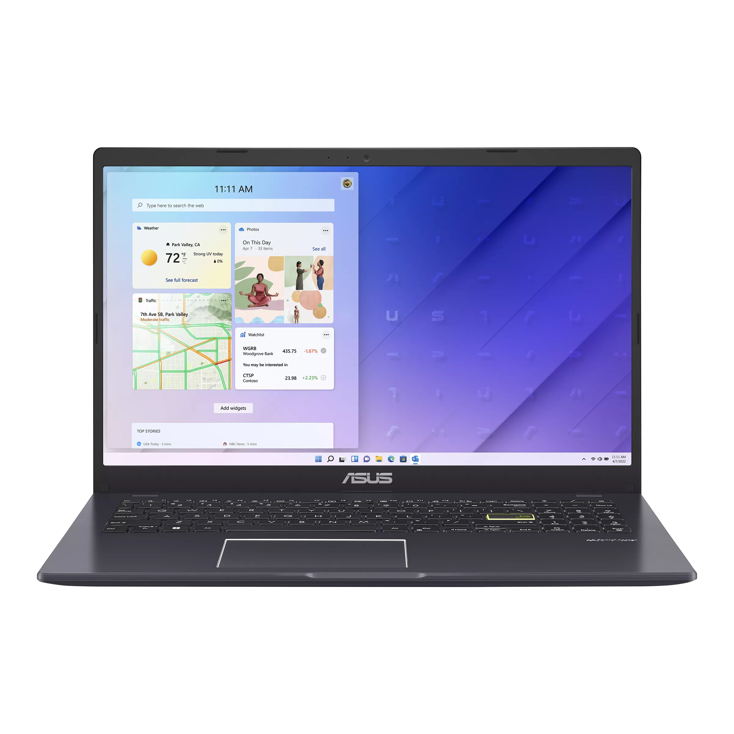 Notebook Asus VivoBook Go 15 E510KA Gris 15.6" disco SSD 128 GB Intel N4500 4GB de Ram