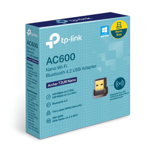 Adaptador USB tp-link AC600 Nano Wi-Fi Bluetooth 4.2